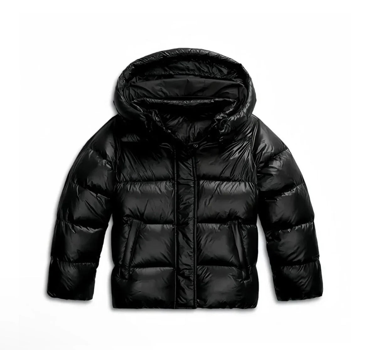 Glanzende Puffer Jas met Capuchon - afbeelding 7