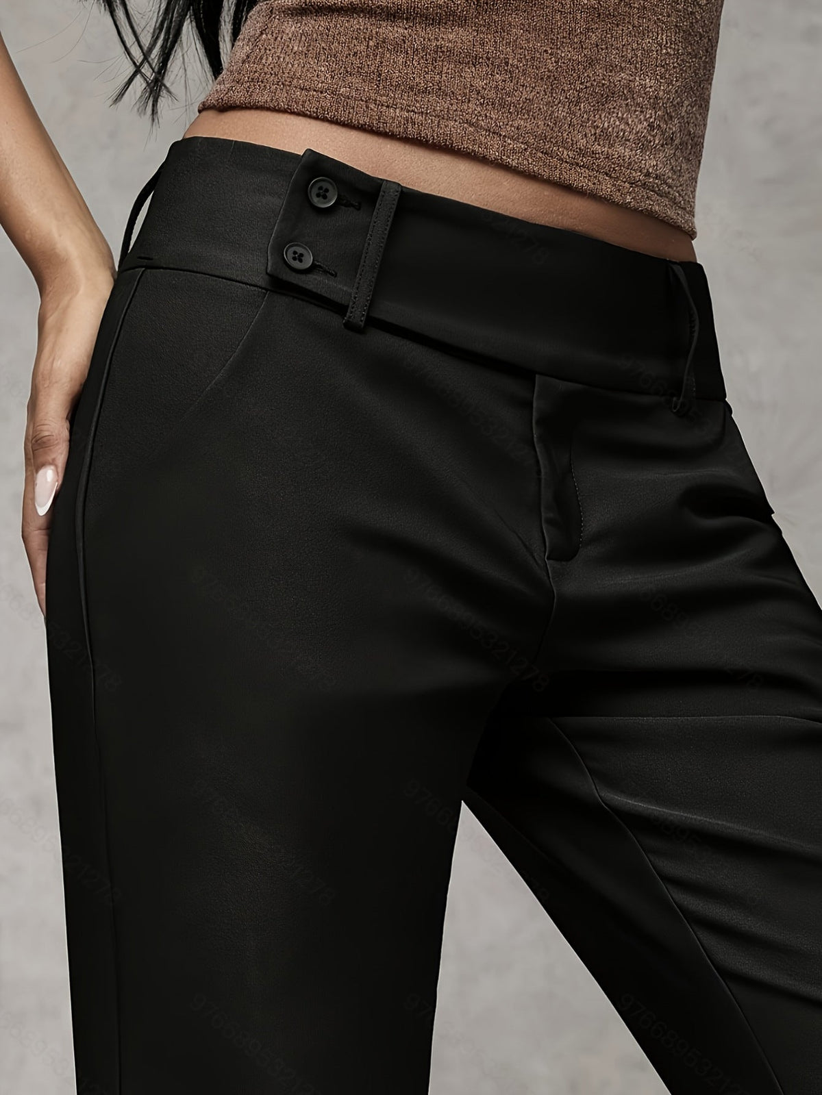 Losse Broek met Hoge Taille - afbeelding 3