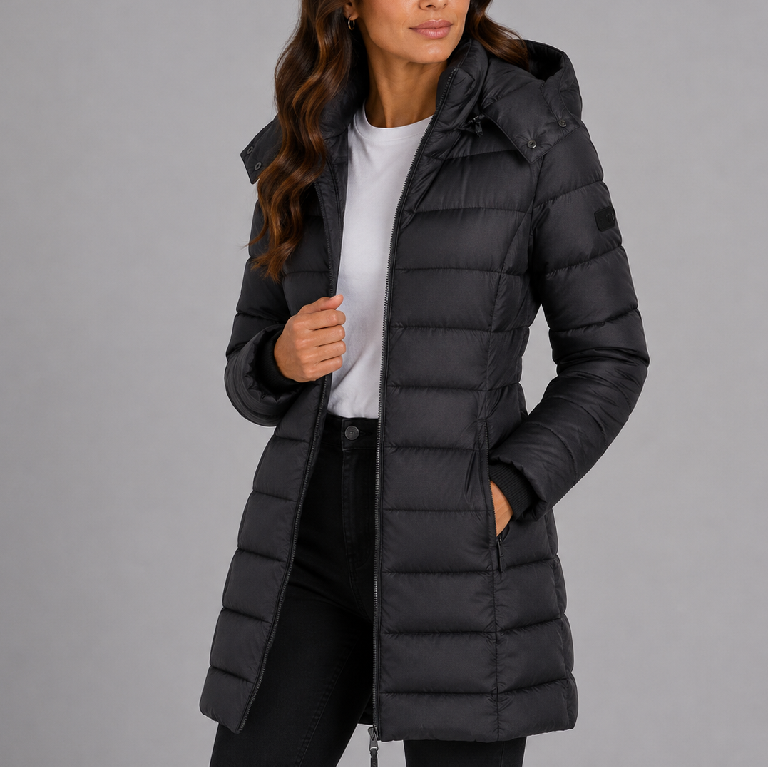 Lange Puffer Jas met Capuchon - afbeelding 8