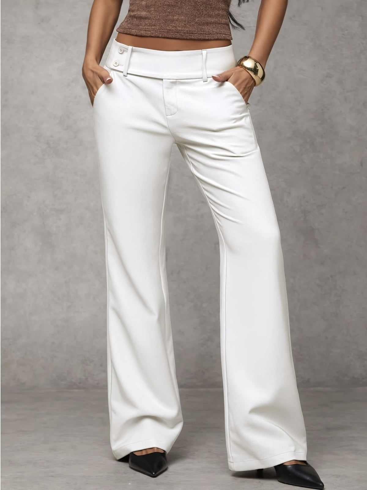 Losse Broek met Hoge Taille - afbeelding 8