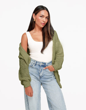 Oversized Gebreid Vest - afbeelding 1
