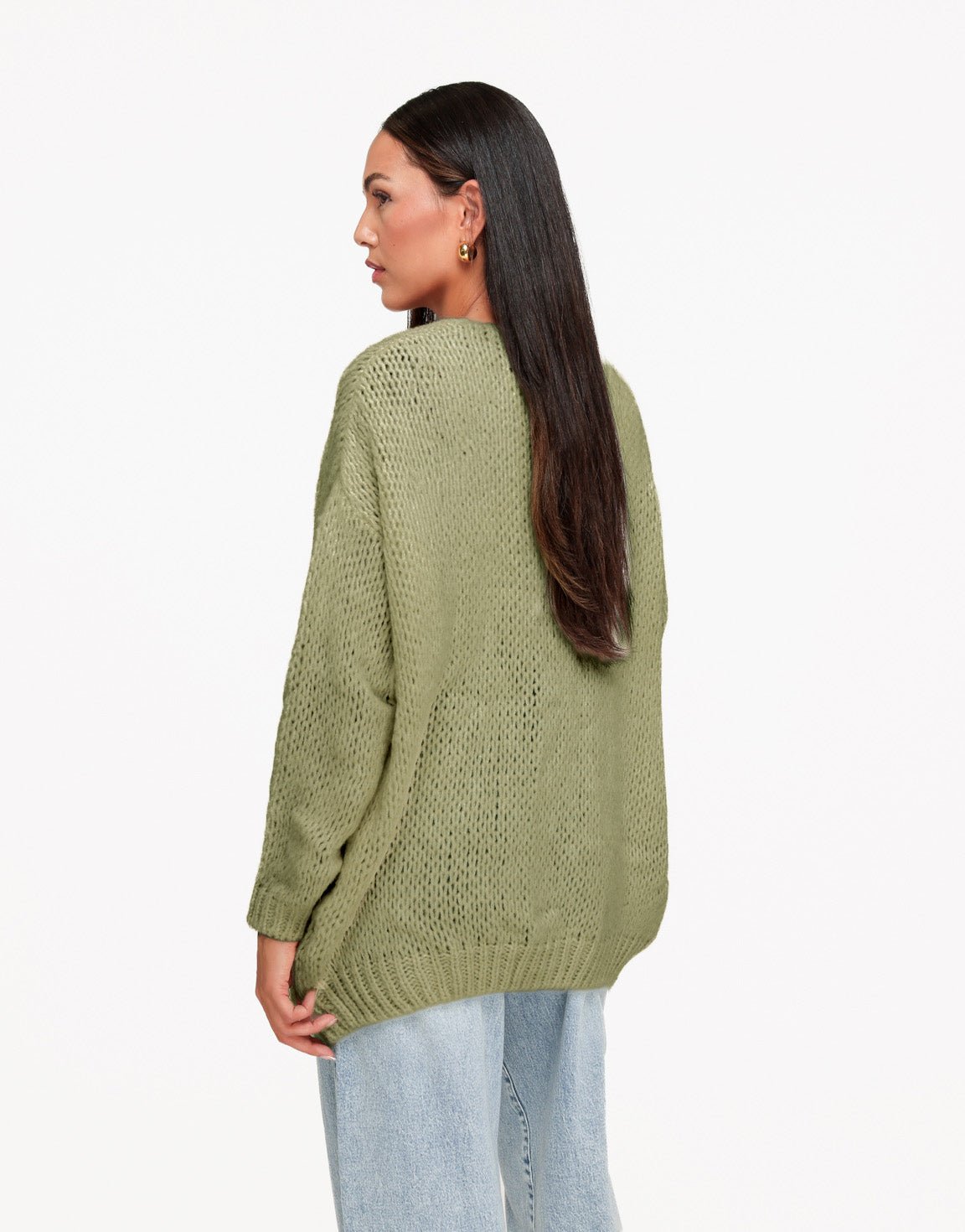 Oversized Gebreid Vest - afbeelding 3